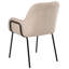 46cm H Boucle Upholstered Upholstered Back Armchair in Beige