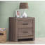 Table de chevet, table de chevet en bois 2 tiroirs