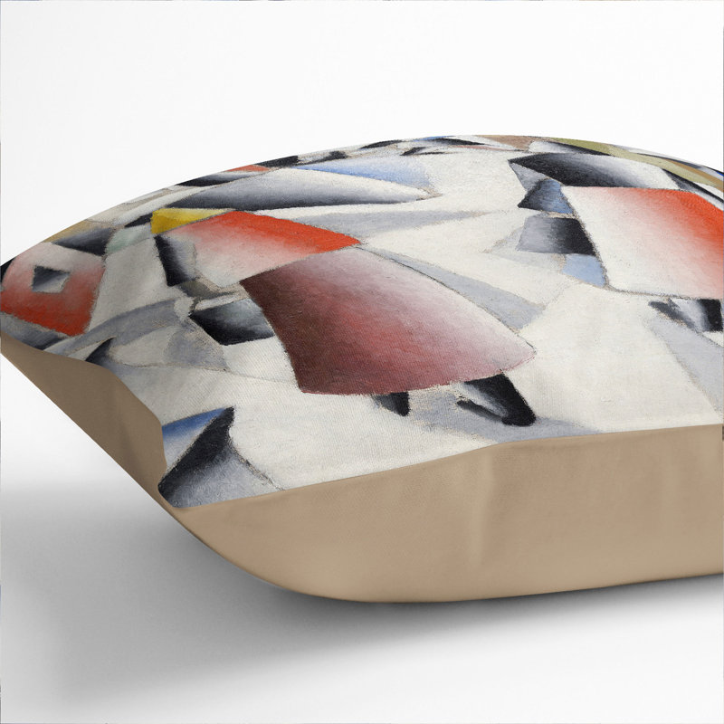 Village After Snowstorm Scatter Cushion, 55cm H x 55cm W x 20cm D, Stone