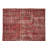6x8.6 Ft Distressed Handmade Turkish Rug Over-Dyed in Burgundy Red for Modern Interiors