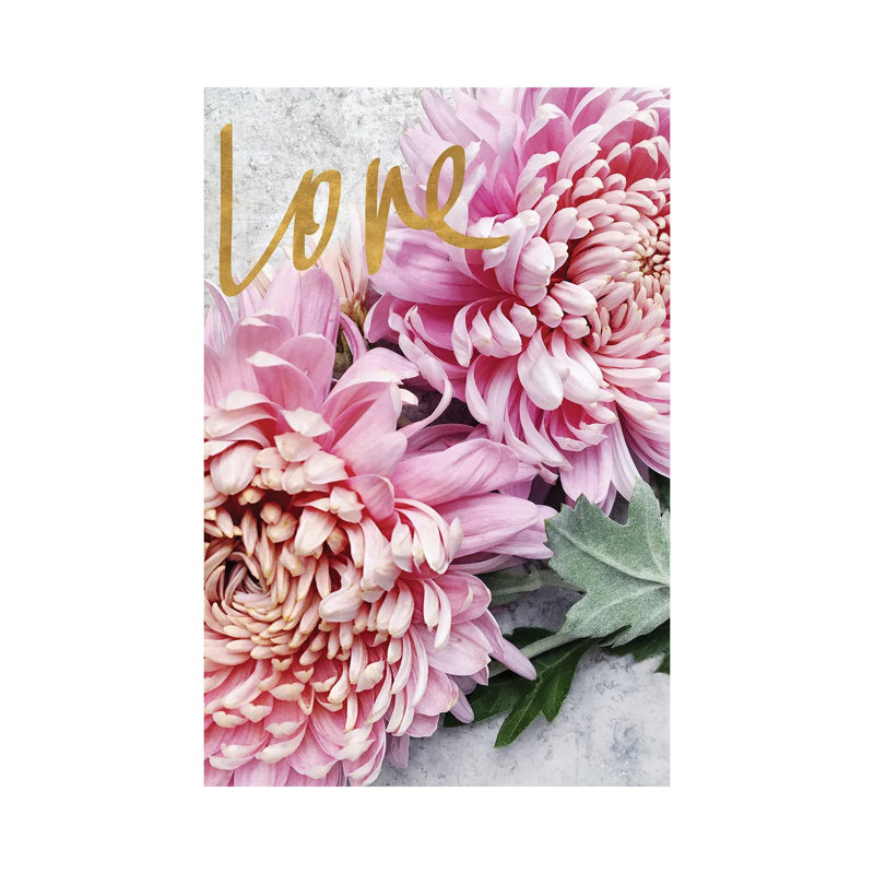 Love 1 Piece Wall Art on Canvas, 20.32 cm H x 30.48 cm W, Wrapped Canvas