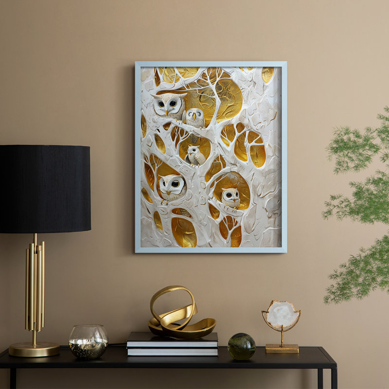ANIMALS Series LX III, reproduction encadrée - bois massif, H 21 po x l 17 po, Bleu