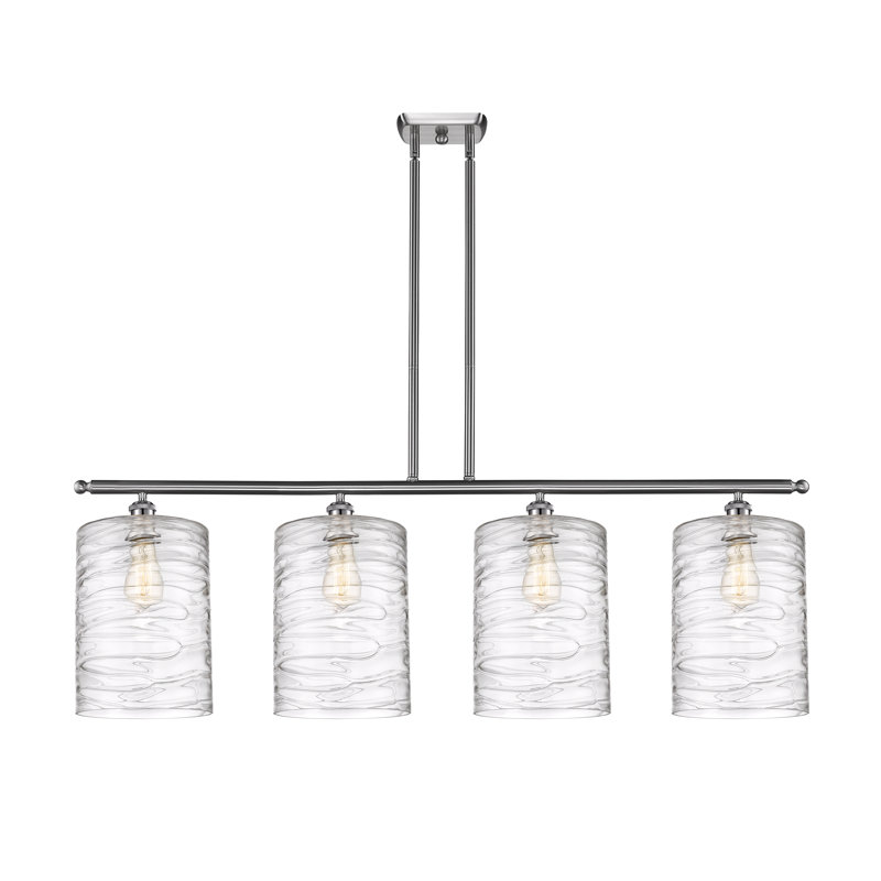 Dublin 4 - Light Pendant, Deco Swirl, Brushed Satin Nickel