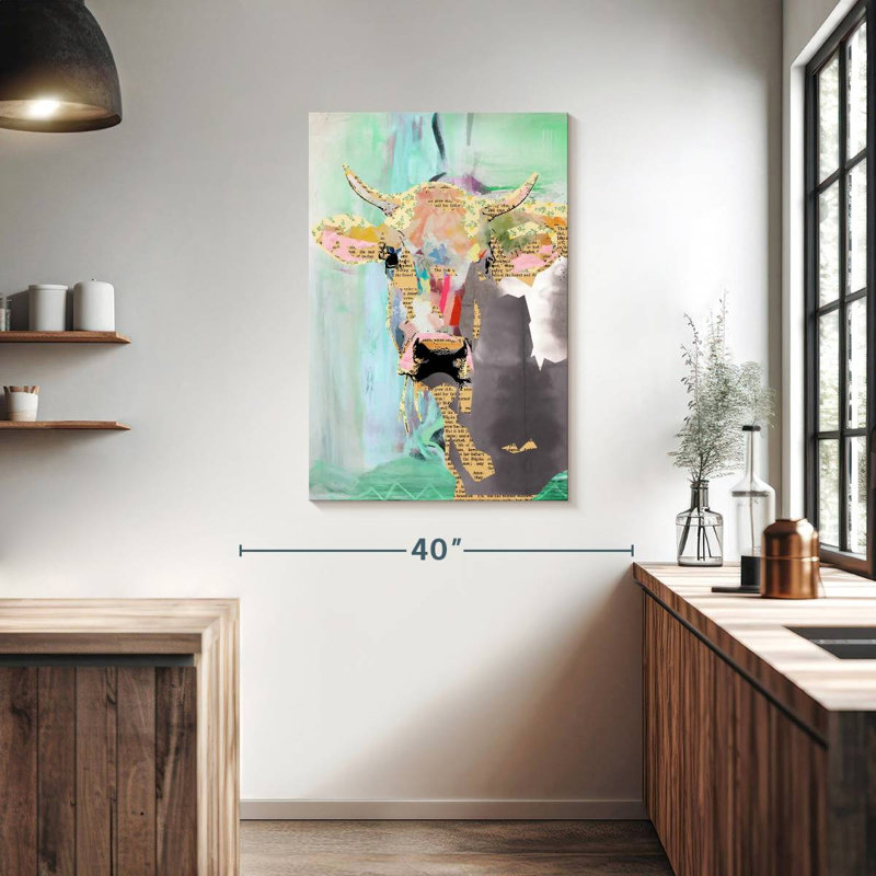 Brampt Cow Collage, 39" H x 26" W