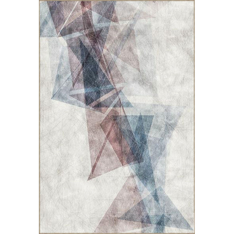 Tapis lavable à motif géométrique doux, Sous-tapis carré 3 pi 3 po inclus