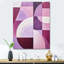 Mauve Motion Abstract Shapes sur impression sur toile-95869153-134184515