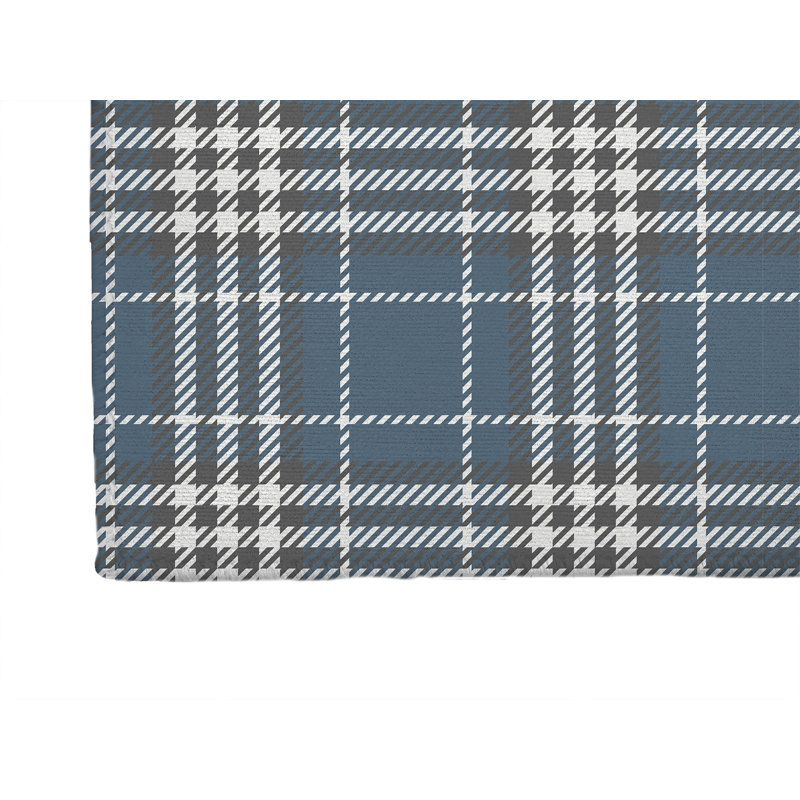 Tapis de bureau Christopher's, L 5 pi x L 3 pi, Bleu très foncé