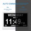 Digital Electric Tabletop Clock in White