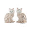 Coco Cat Statues - Pair