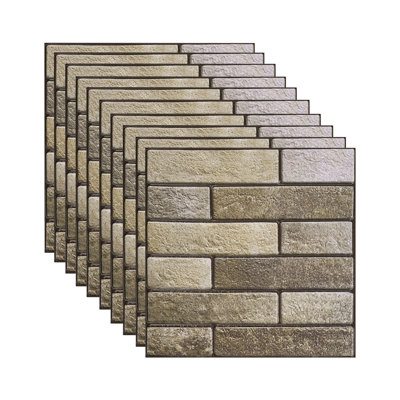 10Pcs Self-Adhesive Wall Tile Stickers
