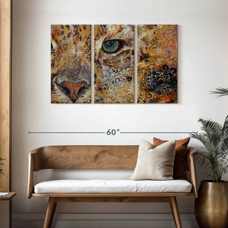 Leopard Dynasty, 28" H x 45" W