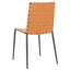 Chaise d'appoint rembourrée en cuir Brett-301507473-301507472