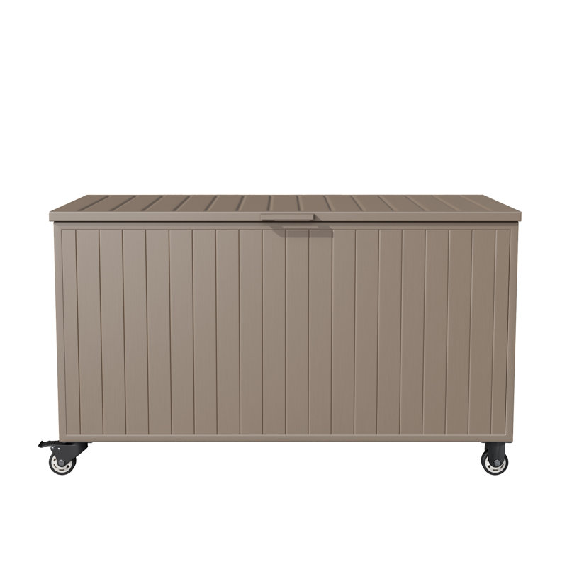 Boîte de rangement pour l'extérieur 150 gallons, 150 gallons, Brun