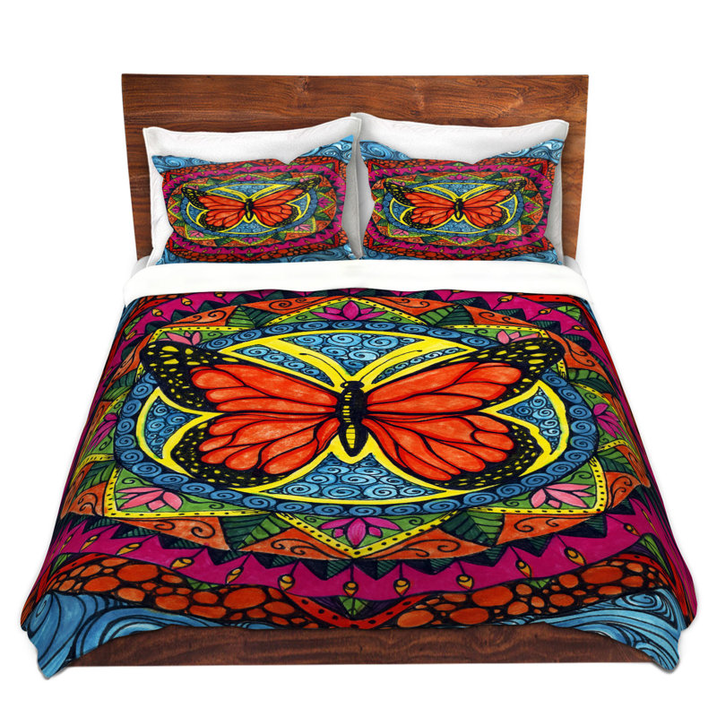 Ensembles de housses de couette DiaNoche en microfibre par Ann-Marie Cheung - Monarch Butterfly