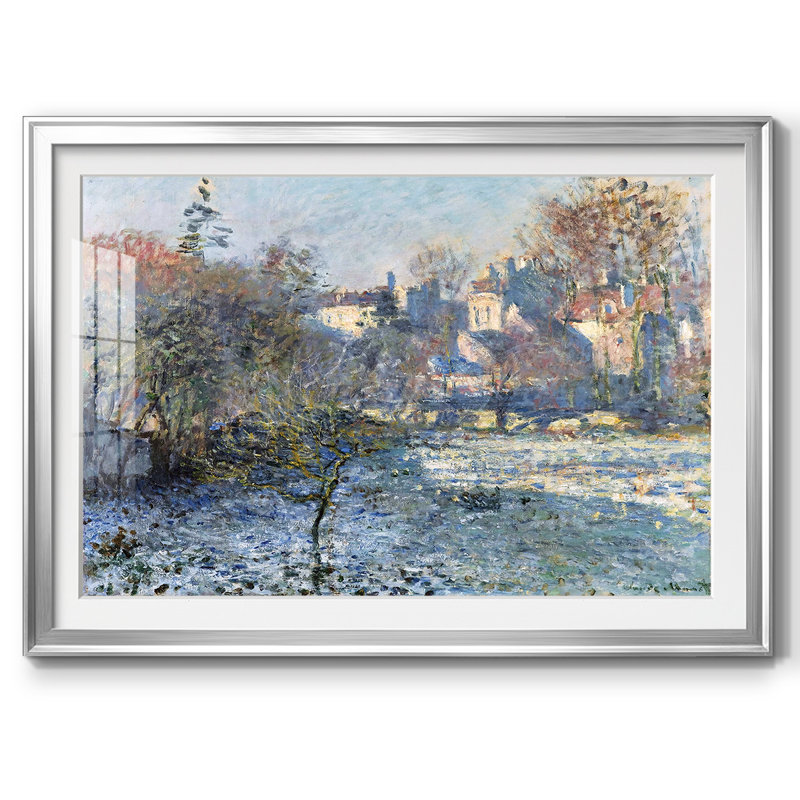 Frost, 1875, reproduction d'art encadrée, Argent, H 27 po x l 39 po x P 1,5 po