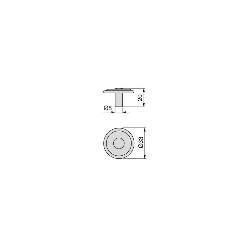 Eakin 33mm Diameter Round Knob Multipack