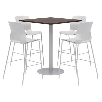 36" L Square Breakroom Table and Chair Set