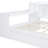 White Daybed With 3 Drawers And Extra Storage - Crafted From Pine Wood For A Bedroom Full Size Desk Pinewood Stylish Look-958631199-958631196