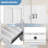 30" Bathroom Vanity With Ceramic Sink, Solid Wood Frame Bathroom Sink Cabinet With Adjustable Shelf, Drawer With Divider, Solid Wood Feet-426137997