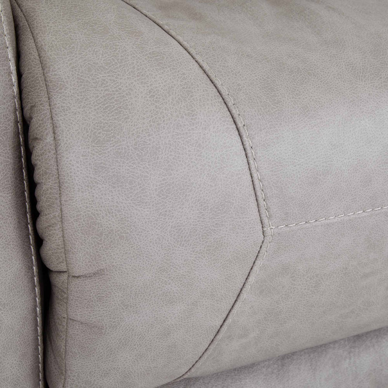 Fauteuil inclinable électrique en tissu, Gris clair