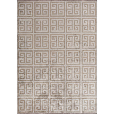 Ravy Rectangle Geometric Cotton and Viscose Indoor / Outdoor Area Rug