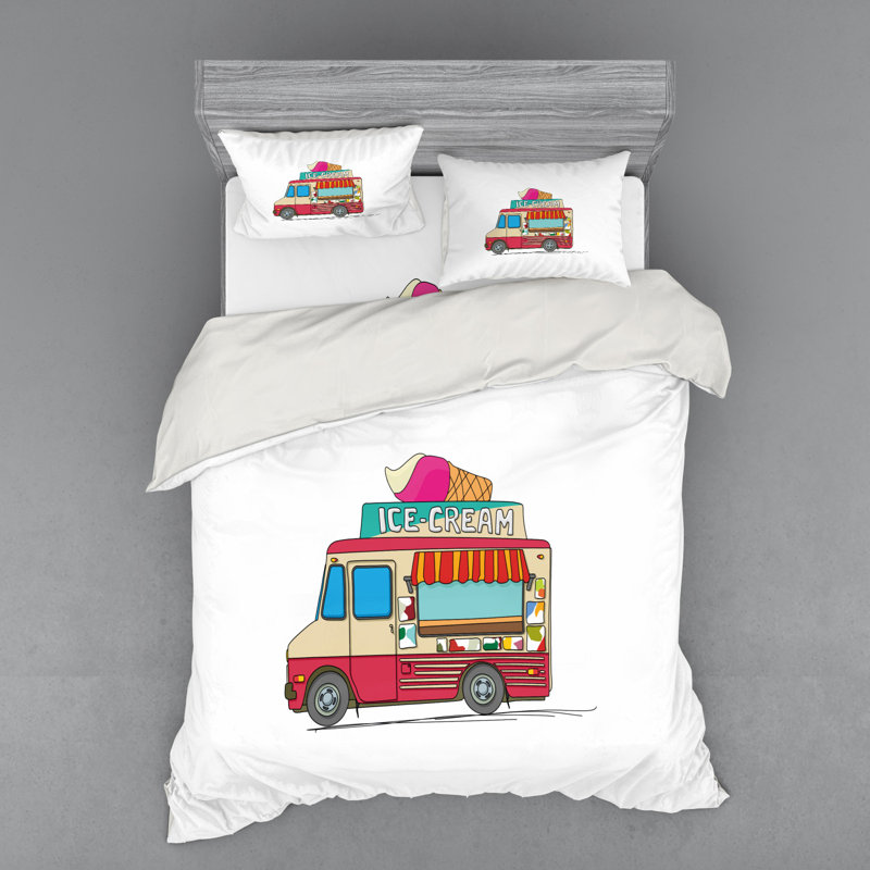 Ensemble de housse de couette truck, Housse de couette grand + 3 pièces supplémentair