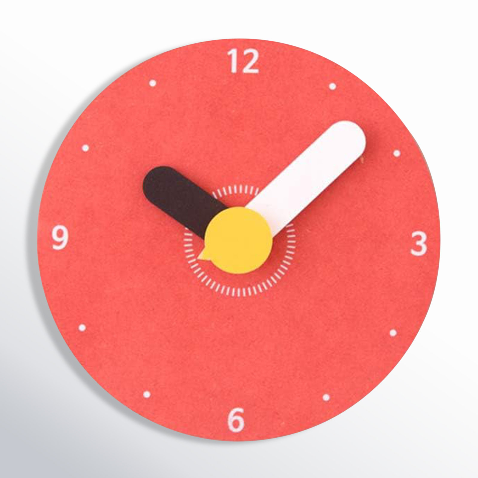 Jordi 5.5'' MDF Wall Clock, Red
