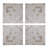 S/4 Distressed Wooden Square Wall Panels