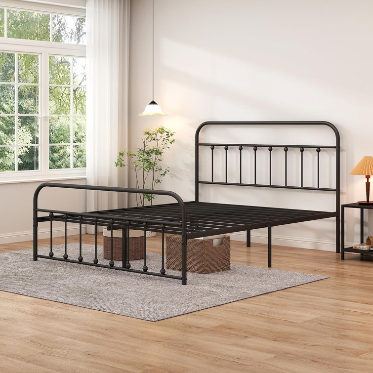 August Grove® Bertile Metal Open-Frame Bed | Wayfair