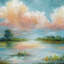 « quiet spring », reproduction d’art sur toile tendue-19750649-74748960-74748961
