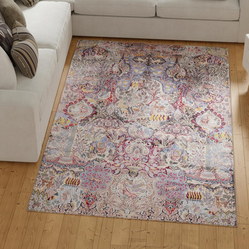Bungalow Rose Naomi Timeless Rug, Rectangle 8 pi 4 po x 12 pi