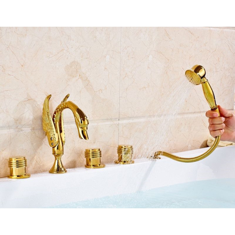 Robinet de salle de bain chromé à poignée simple style classique