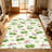 1PC green cherry and pink bow heart printed area rugs for Living Room, Soft and Comfortable, Suitable for all seasons, easy-to-maintain, machine washable Indoor floor mat, Under Table Farmhouse suitable for kitchen, dining table, bedroom, entryway,-726046673