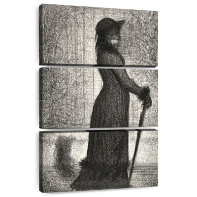 Femme navette se promenant une élégante 1884