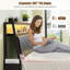 Base de lit plateforme avec lumières DEL à tête de lit tapissier inclinée de 105 degrés-1572174812