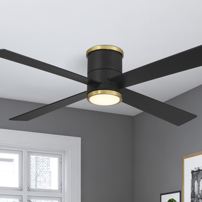 Falco 54" Led Flush Mount Ceiling Fan