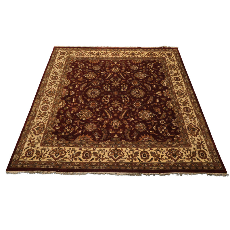 Tapis botanique traditionnel marron 10 x 10 po Kalaty