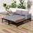 Outdoor Convertible Patio Daybed with Adjustable Leg Supports, Washable Cushions and Side Space-1811916076