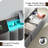 Upholstered Bed Frame with 2 Storage Drawers and Storage Headboard, Built-In LED Lights and Charging Station-176336315