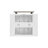 Forno Aria 30 Inch Wall-Mounted Range Hood in White with 600 CFM Motor, 4-Speed Fan, Charcoal Filter-114400320