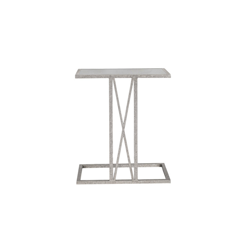 Table de bout Medallion, Argent royal