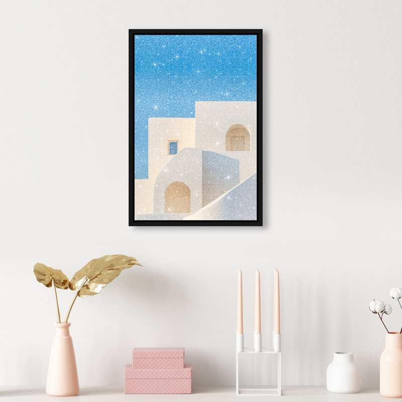 Island Minimalism Print by Oliver Gal, 31"H x 21"W, Black Floater Frame