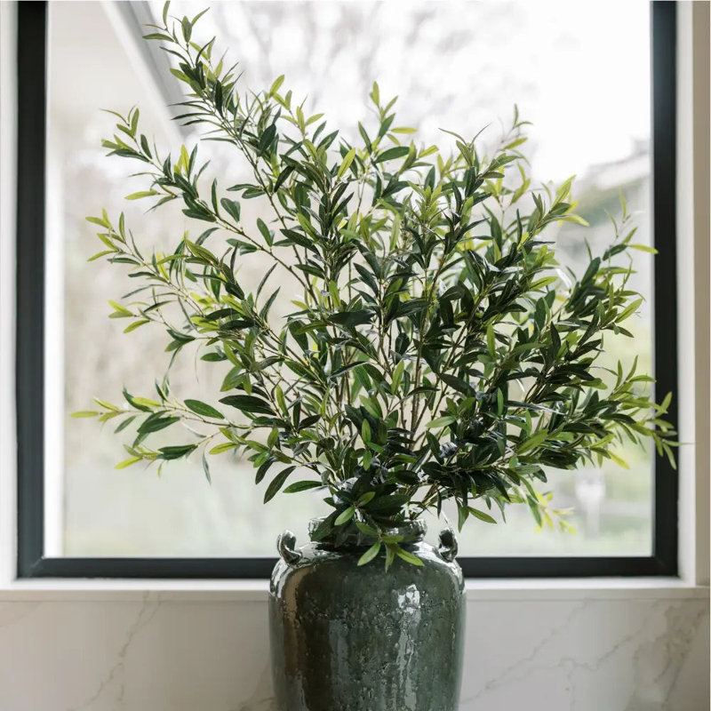 48" Artificial Olive Branch Stems