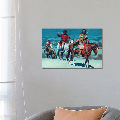 Wolf Moon Rising by David Mann - Wrapped Canvas Print