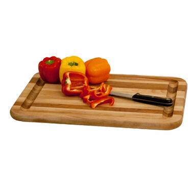 BEEFURNI Teak Wood Cutting Board with Hand Grip, Small Wooden Cutting  Boards for Kitchen, Small Chopping Board Wood, Kitchen Gifts, 1-Year