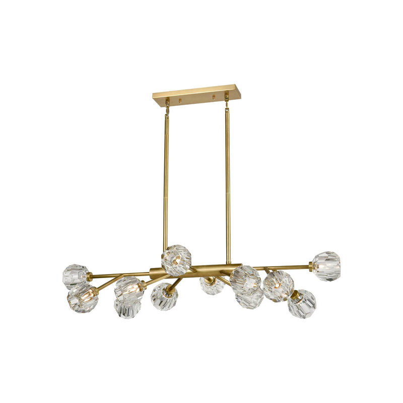 Lustre 12 lumières Parisian, Or