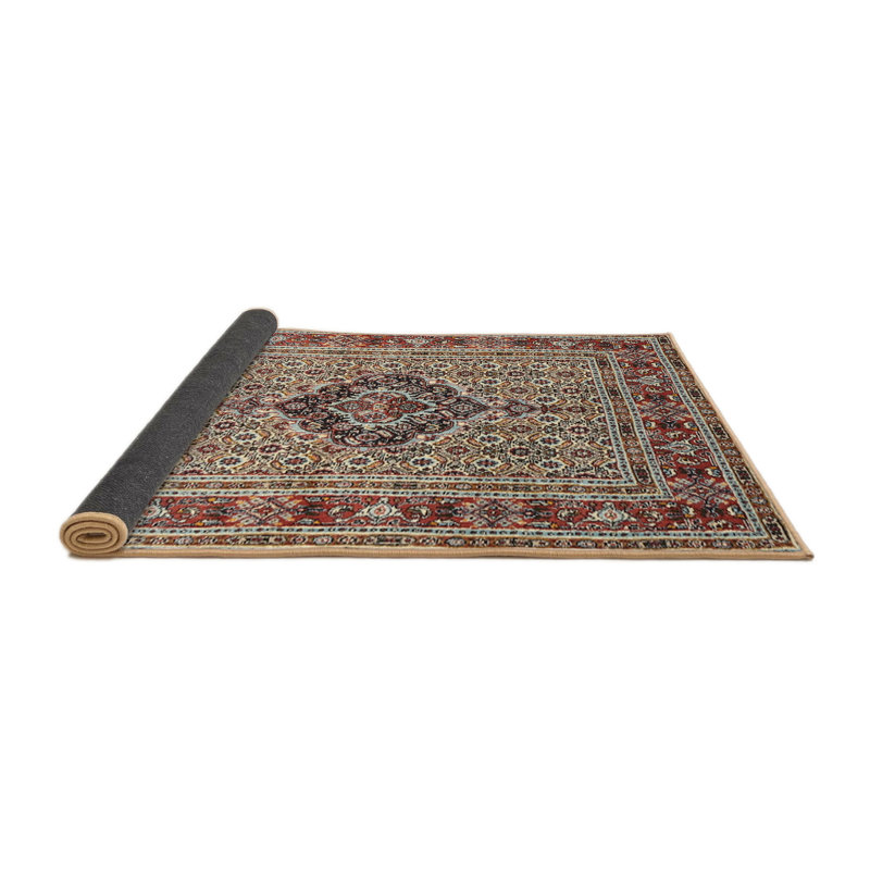 Tapis oriental brun / gris, Rond 8 pi