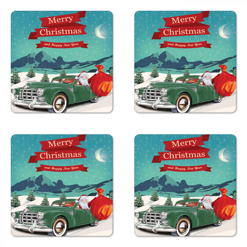 Square 4 Piece Coaster Set
