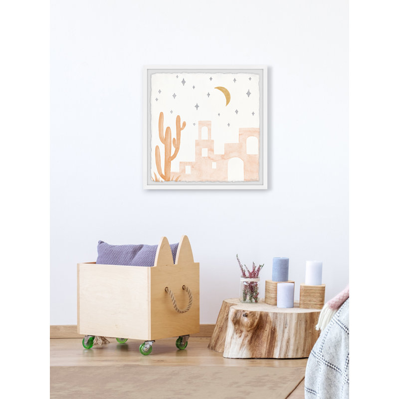 Stargazing - Single Picture Frame Painting, 30cm H x 30cm W x 3.81cm D