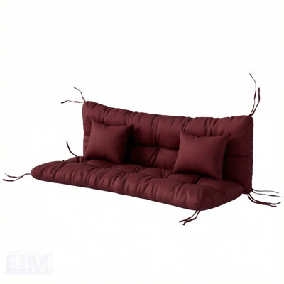 Coussins de chaise de jardin moelleux avec dossier et siège, coussins de mobilier de patio confortables pour la détente en plein air